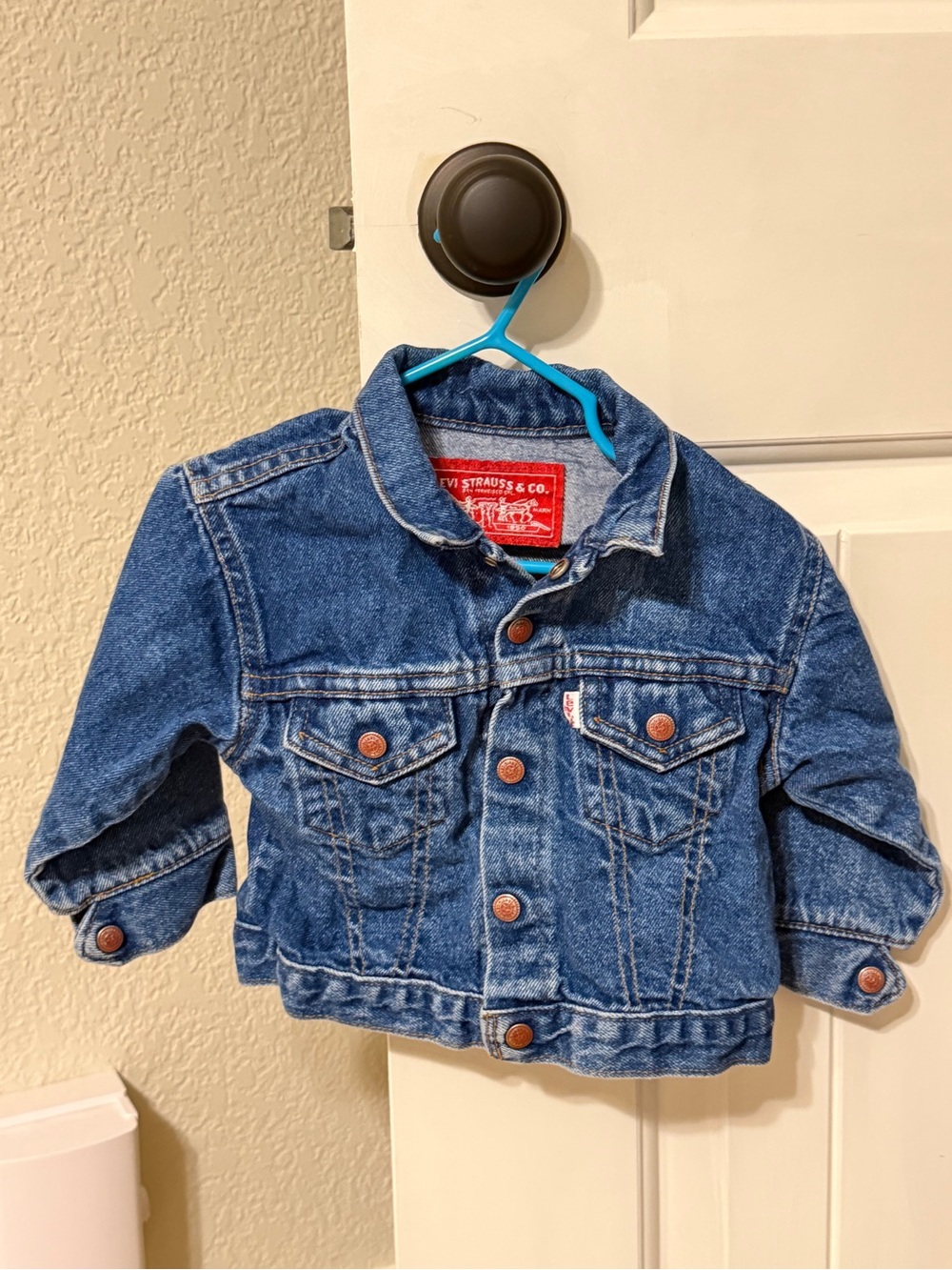 Levi's Kids Dark Blue Denim Trucker Jacket